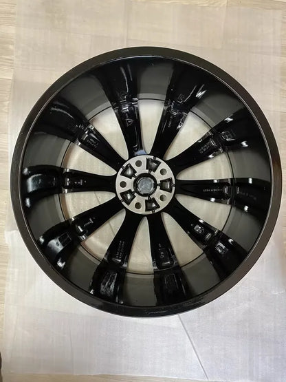 NEU* Original Tesla Model S 21 Zoll Turbine Felgen Alufelgen 6005868-00-D 5x120 8,5x21 ET40 Black Edition Schwarz Hochglanz Felgensatz MwSt. ausweisbar