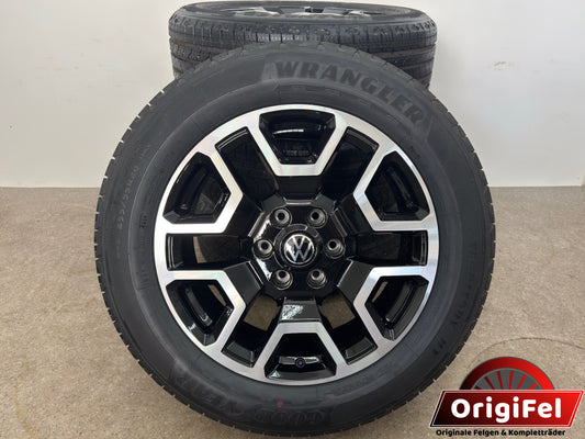 NEU Original VW Amarok II 2 T1 20 Zoll Bendigo Sommerräder Sommerreifen Felgen Alufelgen N1XC-1007-C1B T1XC-1007-C1A 255/50 R20 110V 8x20 ET55 Bicolor Schwarz RDKS Sommerradsatz