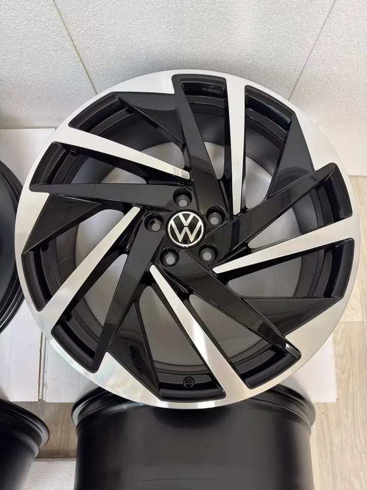 NEU* Original VW Arteon 3H Shooting Brake Nashville 20 Zoll Felgen Alufelgen 3G8601025T Schwarz Silber Glanzgedreht R-Line Felgensatz 5x112 8x20 ET40 Kombi Limousine Coupé