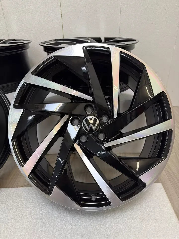 NEU* Original VW Arteon 3H Shooting Brake Nashville 20 Zoll Felgen Alufelgen 3G8601025T Schwarz Silber Glanzgedreht R-Line Felgensatz 5x112 8x20 ET40 Kombi Limousine Coupé