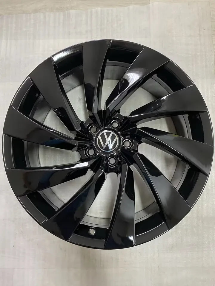 NEU* Original VW Arteon 3H Shooting Brake Rosario 20 Zoll Felgen Alufelgen 3G8601025T Schwarz Black-Edition R-Line Felgensatz 5x112 8x20 ET40 Kombi Limousine Coupé