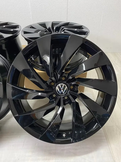 NEU* Original VW Arteon 3H Shooting Brake Rosario 20 Zoll Felgen Alufelgen 3G8601025T Schwarz Black-Edition R-Line Felgensatz 5x112 8x20 ET40 Kombi Limousine Coupé