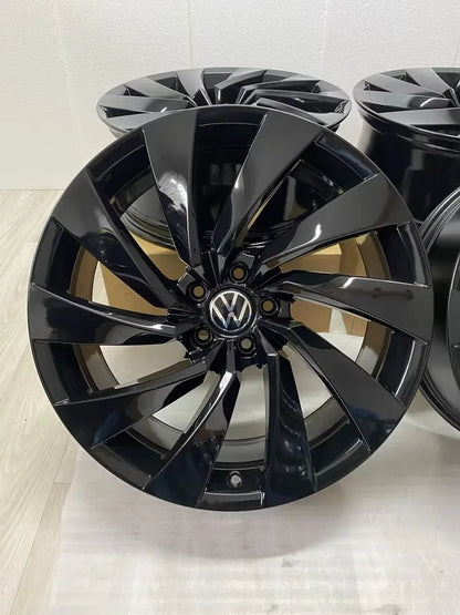NEU* Original VW Arteon 3H Shooting Brake Rosario 20 Zoll Felgen Alufelgen 3G8601025T Schwarz Black-Edition R-Line Felgensatz 5x112 8x20 ET40 Kombi Limousine Coupé