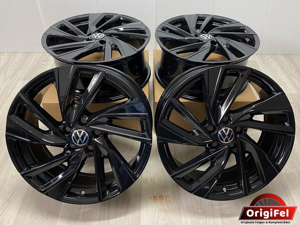 NEU Original VW Golf VIII 8 GTI GTD R 19 Zoll Adelaide Felgen Alufelgen Schwarz 5H0601025R