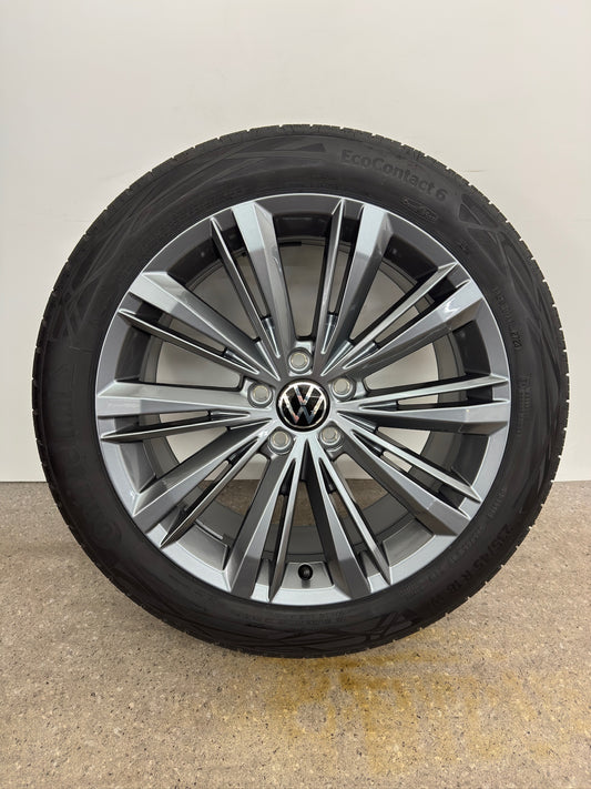 NEU Original VW Passat B8 3G 18 Zoll Liverpool Sommerräder Sommerreifen Felgen 3G0601025BN Alufelgen 235/45 R18 94W Continental 8x18 ET44 5x112 Anthrazit