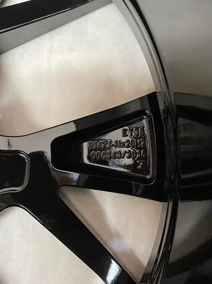NEU* Original VW Tiguan III 3 Tayron Leeds 20 Zoll R-Line Felgen Alufelgen 571601025F Schwarz Hochglanz 8,5x20 ET38 5x112 Felgensatz
