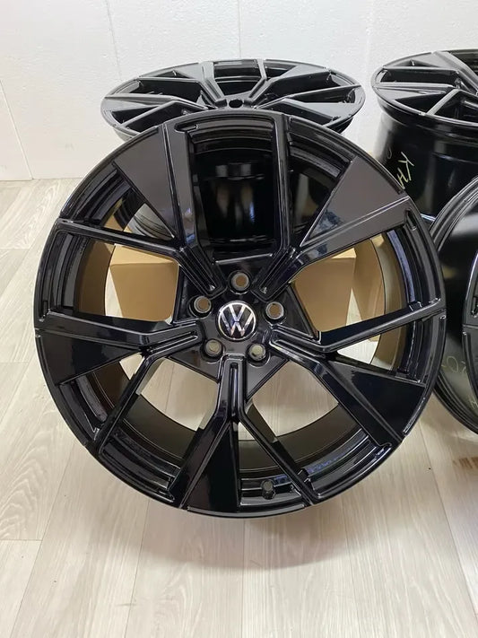 NEU* Original VW Tiguan III 3 Tayron Leeds 20 Zoll R-Line Felgen Alufelgen 571601025F Schwarz Hochglanz 8,5x20 ET38 5x112 Felgensatz