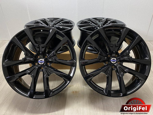 NEU Original Volvo XC60 II 22 Zoll 5-Doppelspeichen-Design Felgen Alufelgen Schwarz 31454323