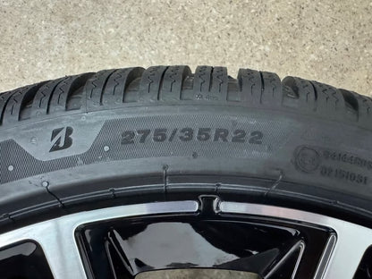 NEU Original Volvo XC90 2 II 22 Zoll Winterräder Winterreifen Felgen 32294604 Alufelgen 7 Double Spoke Sport Plus Ultra 275/35 R22 104W 9x22 ET38,5 Schwarz Black Edition Winterradsatz SUV MwSt.
