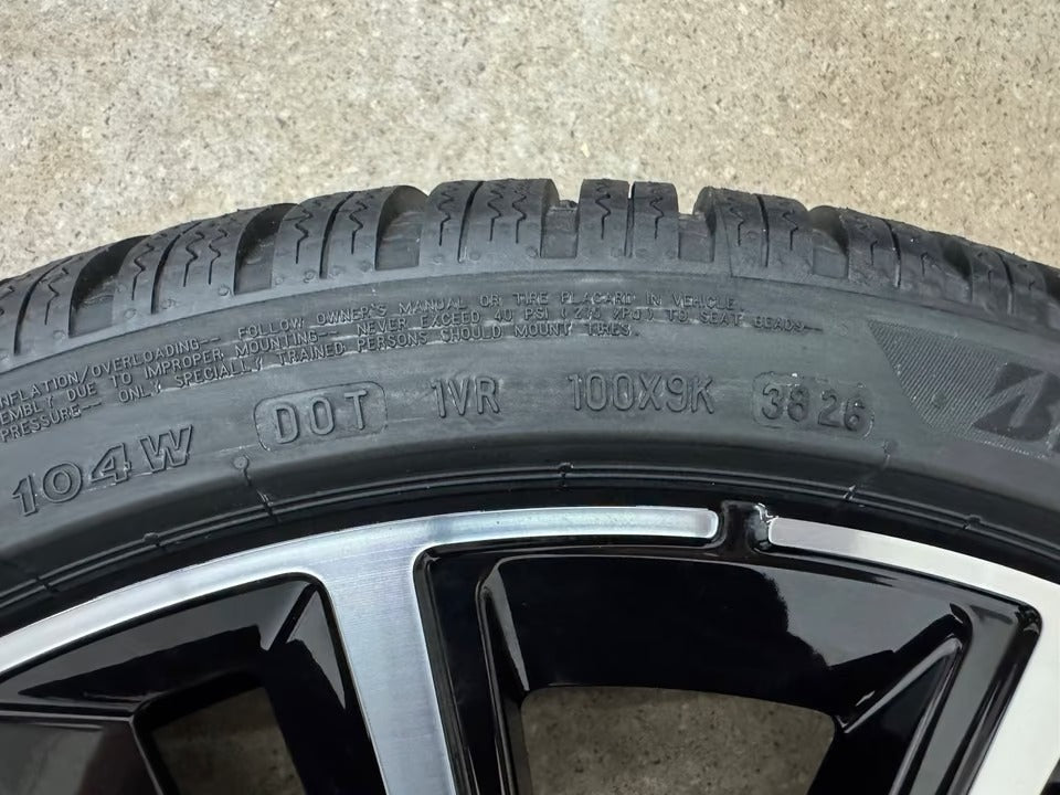 NEU Original Volvo XC90 2 II 22 Zoll Winterräder Winterreifen Felgen 32294604 Alufelgen 7 Double Spoke Sport Plus Ultra 275/35 R22 104W 9x22 ET38,5 Schwarz Black Edition Winterradsatz SUV MwSt.