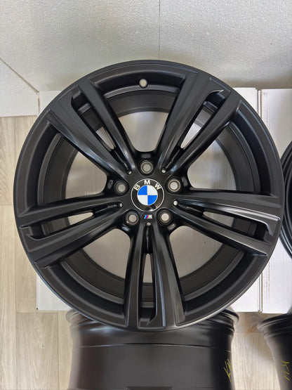NEU* Original BMW 3er F30 F31 4er F32 F33 M 442M 19 Zoll Felgen Alufelgen 7852493 7846780 7852494 7846781 8x19 ET36 IS36 8,5x19 IS47 ET47 5x120 Night Edition Schwarz Matt M Sport Line Felgensatz