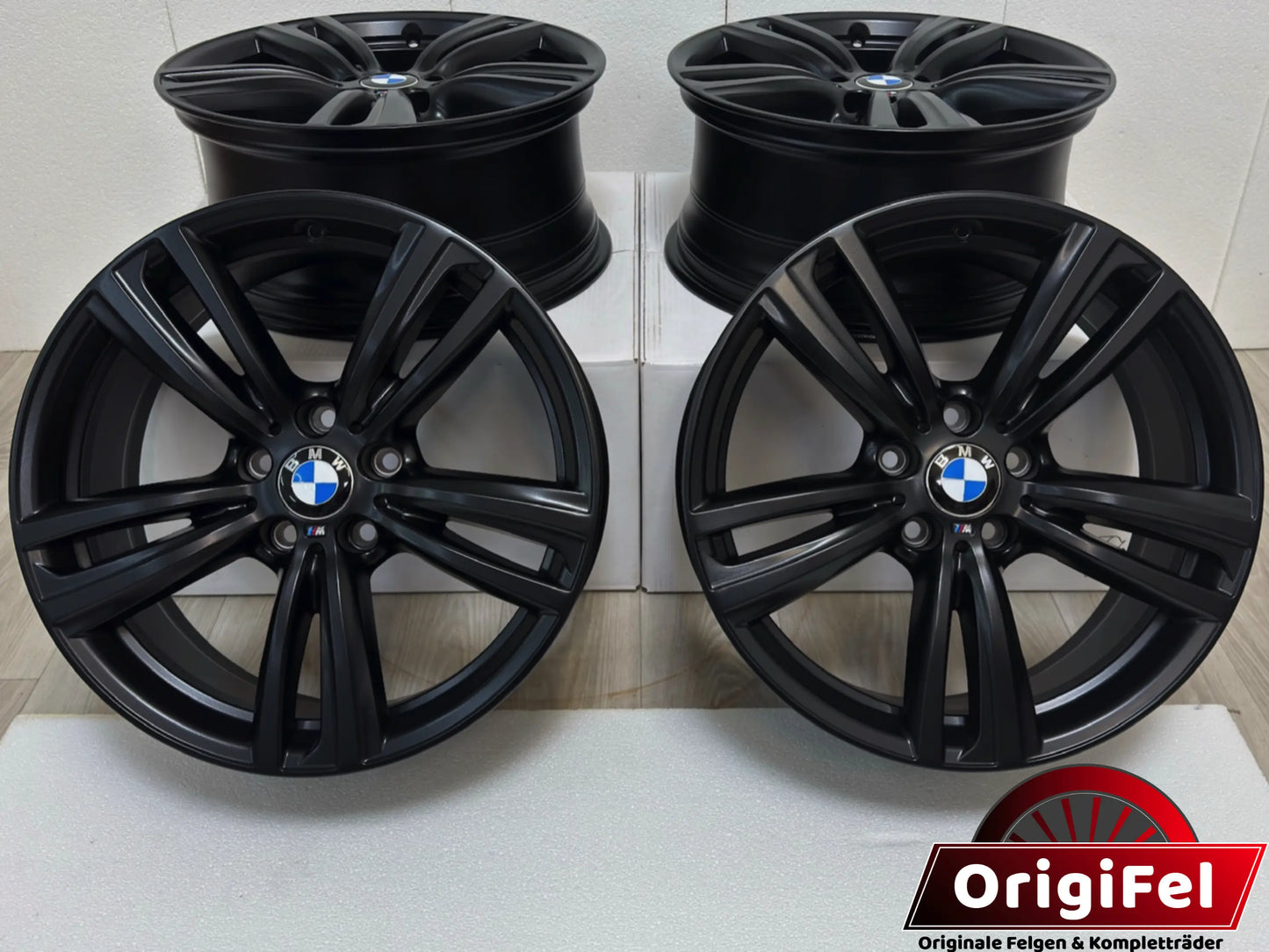 NEU* Original BMW 3er F30 F31 4er F32 F33 M 442M 19 Zoll Felgen Alufelgen 7852493 7846780 7852494 7846781 8x19 ET36 IS36 8,5x19 IS47 ET47 5x120 Night Edition Schwarz Matt M Sport Line Felgensatz
