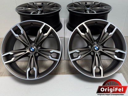NEU* Original BMW 5er G30 G31 M 668M 20 Zoll Felgen Alufelgen 7855087 7855088 8x20 ET30 9x20 ET44 Cerium Grey Matt Glanzgedreht Limousine Touring Felgensatz MwSt. ausweisbar