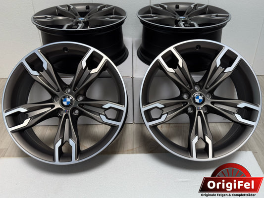 NEU* Original BMW 5er G30 G31 M 668M 20 Zoll Felgen Alufelgen 7855087 7855088 8x20 ET30 9x20 ET44 Cerium Grey Matt Glanzgedreht Limousine Touring Felgensatz MwSt. ausweisbar