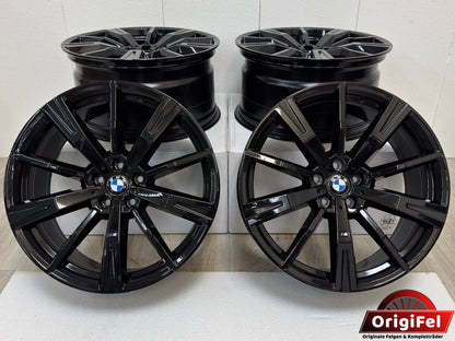 NEU* Original BMW 5er i5 G60 G61 G60E 20 Zoll M 938M Felgen Alufelgen 5A324E6 5A324E7 Black Edition Schwarz Hochglanz Sport M-Line 8,5x20 ET28 10x20 ET46 5x112 Limousine Touring Felgensatz MwSt.
