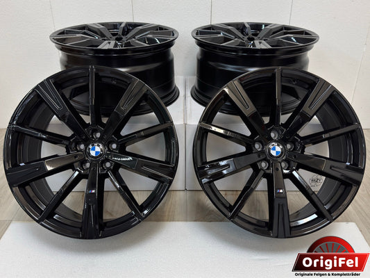 NEU* Original BMW 5er i5 G60 G61 G60E 20 Zoll M 938M Felgen Alufelgen 5A324E6 5A324E7 Black Edition Schwarz Hochglanz Sport M-Line 8,5x20 ET28 10x20 ET46 5x112 Limousine Touring Felgensatz MwSt.