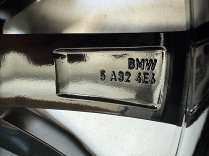 NEU* Original BMW 5er i5 G60 G61 G60E 20 Zoll M 938M Felgen Alufelgen 5A324E6 5A324E7 Black Edition Schwarz Hochglanz Sport M-Line 8,5x20 ET28 10x20 ET46 5x112 Limousine Touring Felgensatz MwSt.