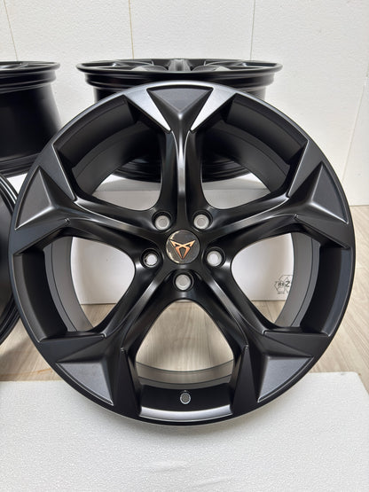 NEU* Original Cupra Formentor VZ 19 Zoll Felgen Alufelgen 5FF601025E Night Edition Schwarz Matt 8x19 ET40 Sport Line Felgensatz MwSt. ausweisbar