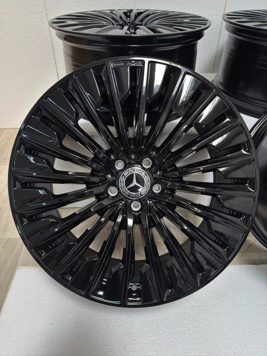 NEU* Original Mercedes E-Klasse W 214 S 214 20 Zoll AMG Felgen Alufelgen A2144010500 A2144010600 8,5x20 ET35,5 9,5x20 ET51 Black-Edition Schwarz Hochglanz Felgensatz Sport Line 4MATIC MwSt.