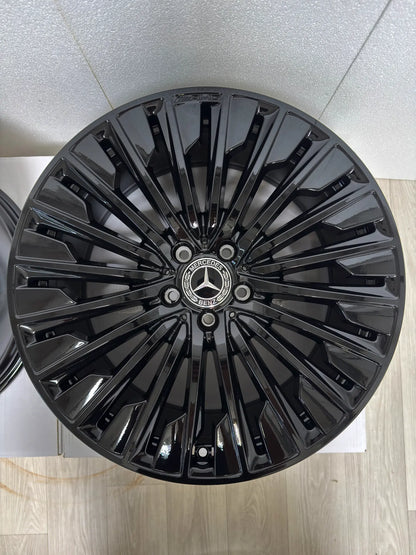 NEU* Original Mercedes E-Klasse W 214 S 214 20 Zoll AMG Felgen Alufelgen A2144010500 A2144010600 8,5x20 ET35,5 9,5x20 ET51 Black-Edition Schwarz Hochglanz Felgensatz Sport Line 4MATIC MwSt.