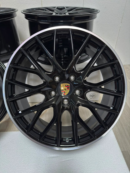 NEU* Original Porsche Panamera II G2 971 III G3 976 21 Zoll Sport Design Felgen Alufelgen 971601025D 971601025K 9,5x21 ET71 11,5x21 ET69 5x130 Turismo Limousine Schwarz Felgensatz MwSt.
