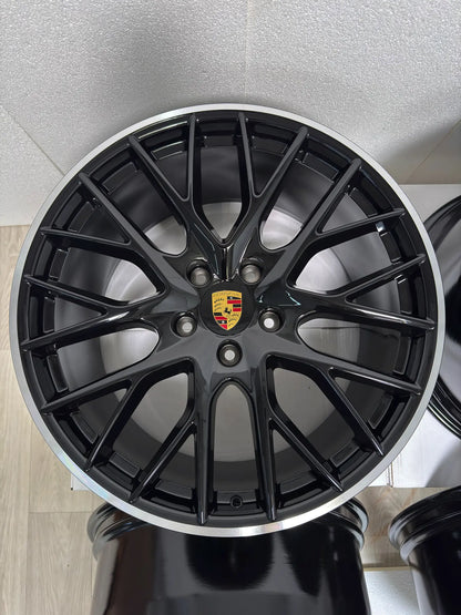 NEU* Original Porsche Panamera II G2 971 III G3 976 21 Zoll Sport Design Felgen Alufelgen 971601025D 971601025K 9,5x21 ET71 11,5x21 ET69 5x130 Turismo Limousine Schwarz Felgensatz MwSt.