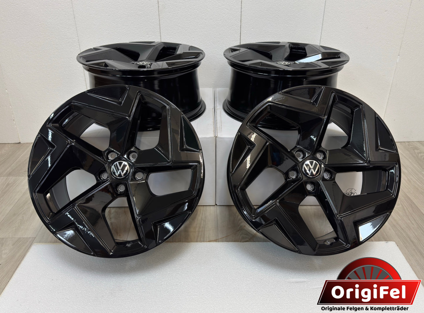 NEU* Original VW Tiguan III 3 CTI Tayron 19 Zoll Coventry Felgen Alufelgen 571601025E 571601025H Black Edition Schwarz Hochglanz R-Line 8,5x19 ET38 5x112 SUV Felgensatz MwSt.