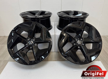 NEU* Original VW Tiguan III 3 CTI Tayron 19 Zoll Coventry Felgen Alufelgen 571601025E 571601025H Black Edition Schwarz Hochglanz R-Line 8,5x19 ET38 5x112 SUV Felgensatz MwSt.