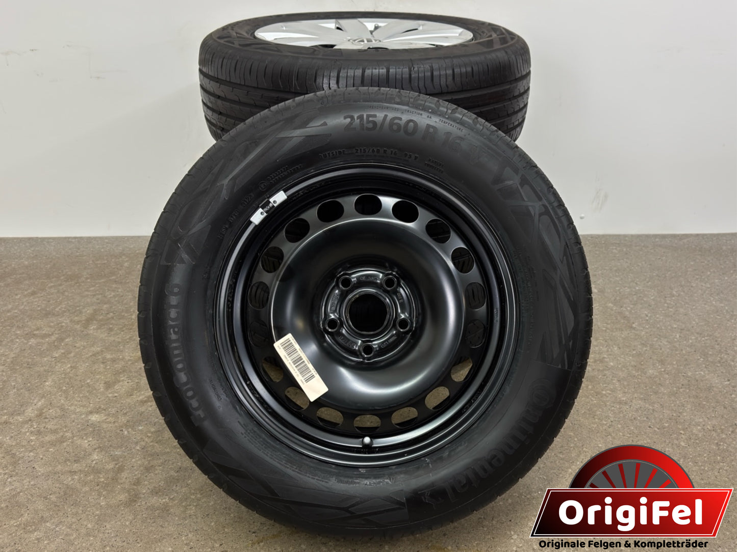 Neu Original VW Passat B8 3G Skoda Superb III 3V 215/60 R16 Zoll Sommerrräder Sommerreifen 3Q0601027 Stahlfelgen Felgen 6,5x16 ET41 5x112 Sommerkomplettradsatz