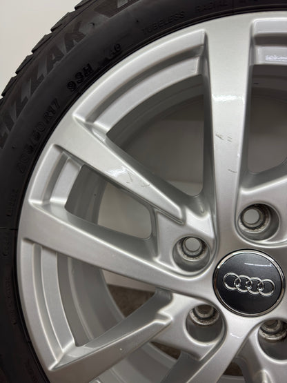 Original Audi A3 S3 8V 17 Zoll Winterräder Winterreifen Felgen 8V0601025DH 205/50 R17 93H 5x112 Alufelgen 6x17 ET48 Silber Limousine Sportback Winterradsatz M+S MwSt.