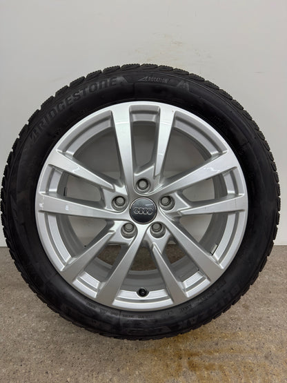 Original Audi A3 S3 8V 17 Zoll Winterräder Winterreifen Felgen 8V0601025DH 205/50 R17 93H 5x112 Alufelgen 6x17 ET48 Silber Limousine Sportback Winterradsatz M+S MwSt.