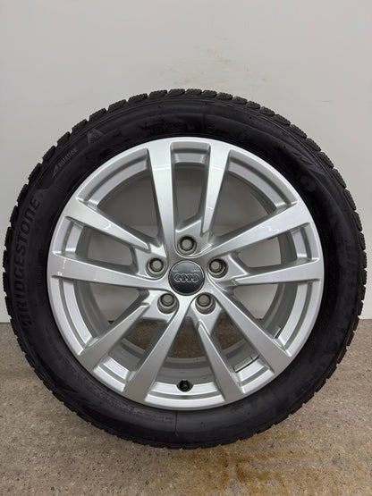Original Audi A3 S3 8V 17 Zoll Winterräder Winterreifen Felgen 8V0601025DH 205/50 R17 93H 5x112 Alufelgen 6x17 ET48 Silber Limousine Sportback Winterradsatz M+S MwSt.