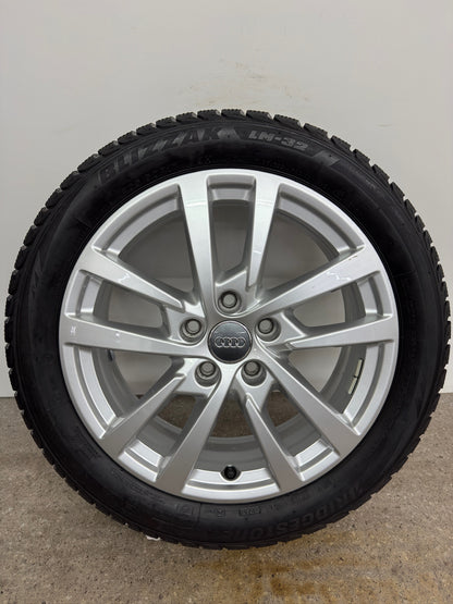 Original Audi A3 S3 8V 17 Zoll Winterräder Winterreifen Felgen 8V0601025DH 205/50 R17 93H 5x112 Alufelgen 6x17 ET48 Silber Limousine Sportback Winterradsatz M+S MwSt.