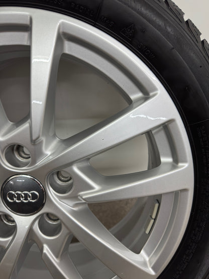 Original Audi A3 S3 8V 17 Zoll Winterräder Winterreifen Felgen 8V0601025DH 205/50 R17 93H 5x112 Alufelgen 6x17 ET48 Silber Limousine Sportback Winterradsatz M+S MwSt.