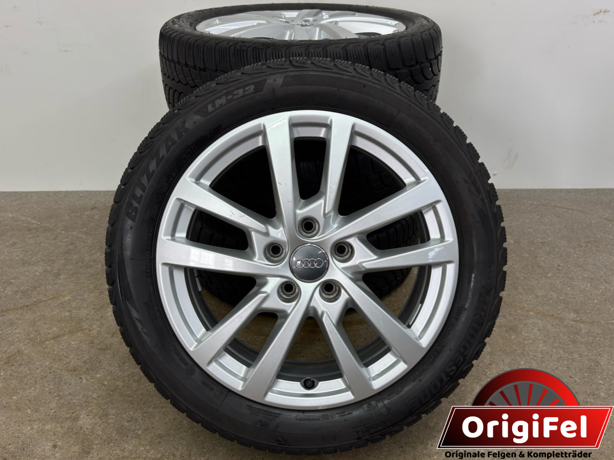 Original Audi A3 S3 8V 17 Zoll Winterräder Winterreifen Felgen 8V0601025DH 205/50 R17 93H 5x112 Alufelgen 6x17 ET48 Silber Limousine Sportback Winterradsatz M+S MwSt.