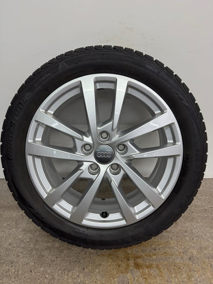 Original Audi A3 S3 8V 17 Zoll Winterräder Winterreifen Felgen 8V0601025DH 205/50 R17 93H 5x112 Alufelgen 6x17 ET48 Silber Limousine Sportback Winterradsatz M+S MwSt.