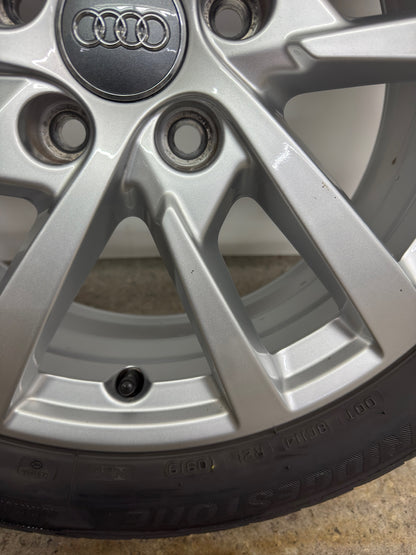 Original Audi A3 S3 8V 17 Zoll Winterräder Winterreifen Felgen 8V0601025DH 205/50 R17 93H 5x112 Alufelgen 6x17 ET48 Silber Limousine Sportback Winterradsatz M+S MwSt.