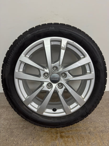 Original Audi A3 S3 8V 17 Zoll Winterräder Winterreifen Felgen 8V0601025DH 205/50 R17 93H 5x112 Alufelgen 6x17 ET48 Silber Limousine Sportback Winterradsatz M+S MwSt.