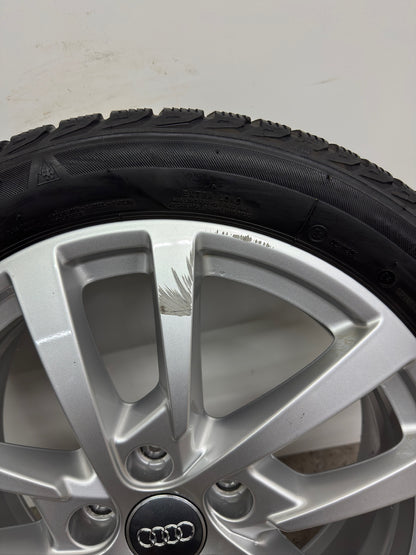 Original Audi A3 S3 8V 17 Zoll Winterräder Winterreifen Felgen 8V0601025DH 205/50 R17 93H 5x112 Alufelgen 6x17 ET48 Silber Limousine Sportback Winterradsatz M+S MwSt.