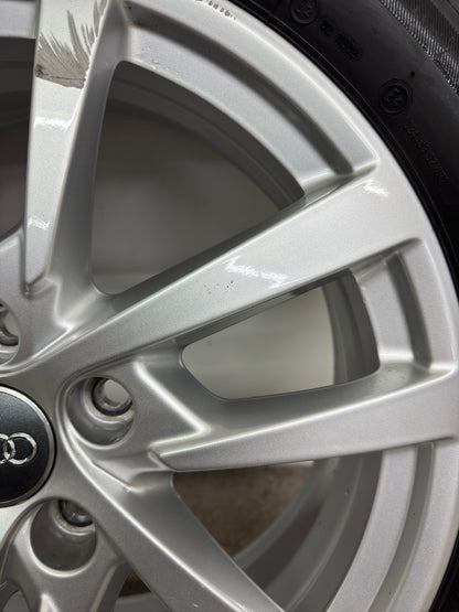 Original Audi A3 S3 8V 17 Zoll Winterräder Winterreifen Felgen 8V0601025DH 205/50 R17 93H 5x112 Alufelgen 6x17 ET48 Silber Limousine Sportback Winterradsatz M+S MwSt.