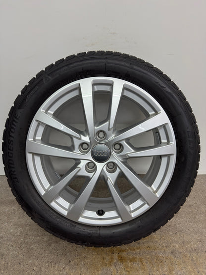 Original Audi A3 S3 8V 17 Zoll Winterräder Winterreifen Felgen 8V0601025DH 205/50 R17 93H 5x112 Alufelgen 6x17 ET48 Silber Limousine Sportback Winterradsatz M+S MwSt.