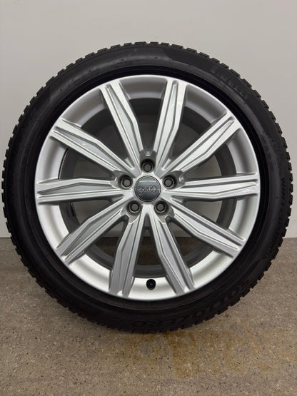 Original Audi A6 S6 C8 4K 19 Zoll Winterräder Winterreifen Felgen 4K0601025M Alufelgen 245/45 R19 102V M+S S-Line Silber Sport Limousine Avant 8x19 ET39 Winterradsatz Pirelli