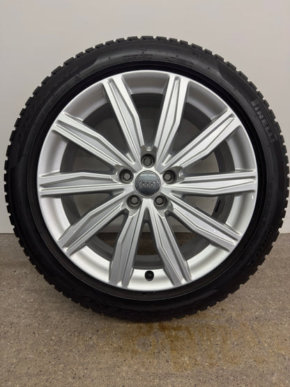 Original Audi A6 S6 C8 4K 19 Zoll Winterräder Winterreifen Felgen 4K0601025M Alufelgen 245/45 R19 102V M+S S-Line Silber Sport Limousine Avant 8x19 ET39 Winterradsatz Pirelli