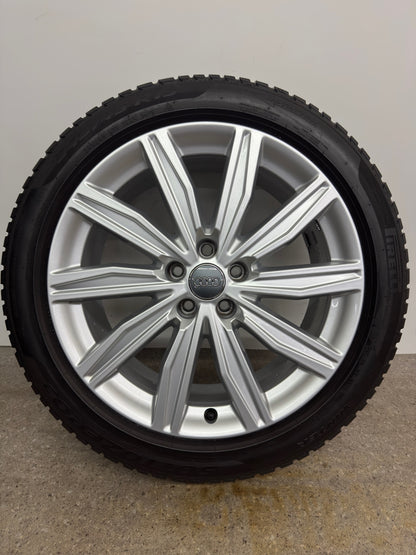Original Audi A6 S6 C8 4K 19 Zoll Winterräder Winterreifen Felgen 4K0601025M Alufelgen 245/45 R19 102V M+S S-Line Silber Sport Limousine Avant 8x19 ET39 Winterradsatz Pirelli