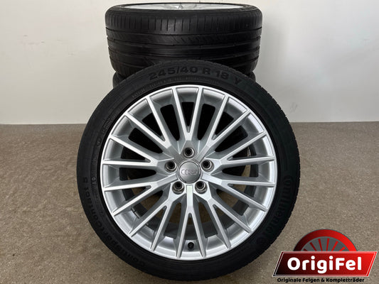 Original Audi TT TTS FV 8S 18 Zoll Felgen Alufelgen 8S0601025D S-Line 8Jx18H2 ET50 Sport Felgensatz Silber Coupé Roadster Facelift