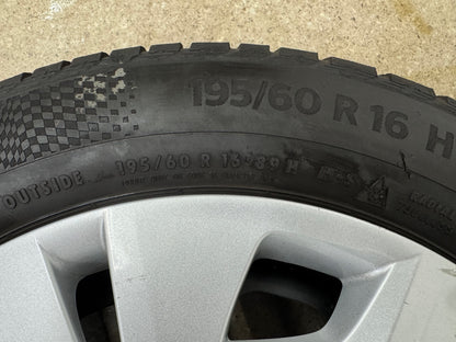 Original BMW 1er F40 2er Gran Coupé F44 16 Zoll Winterräder Winterreifen inkl. Blenden Felgen Stahlfelgen 6864660 195/60 R16 89H M+S 7x16 IS47 ET47 RDCi RDKS Continental BMW Stern * Winterradsatz