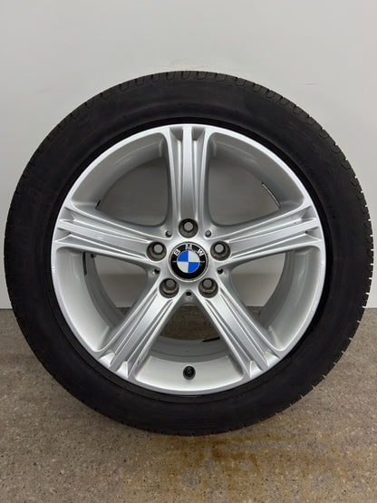 Original BMW 3er F30 F31 4er F32 F33 F36 Sty. 393 17 Zoll Felgen Alufelgen 6796242 Styling Silber 7,5x17 ET37 IS37 Limousine Cabrio Coupé RDKS RSC Felgensatz REIFEN NUR TRANSPORTSCHUTZ