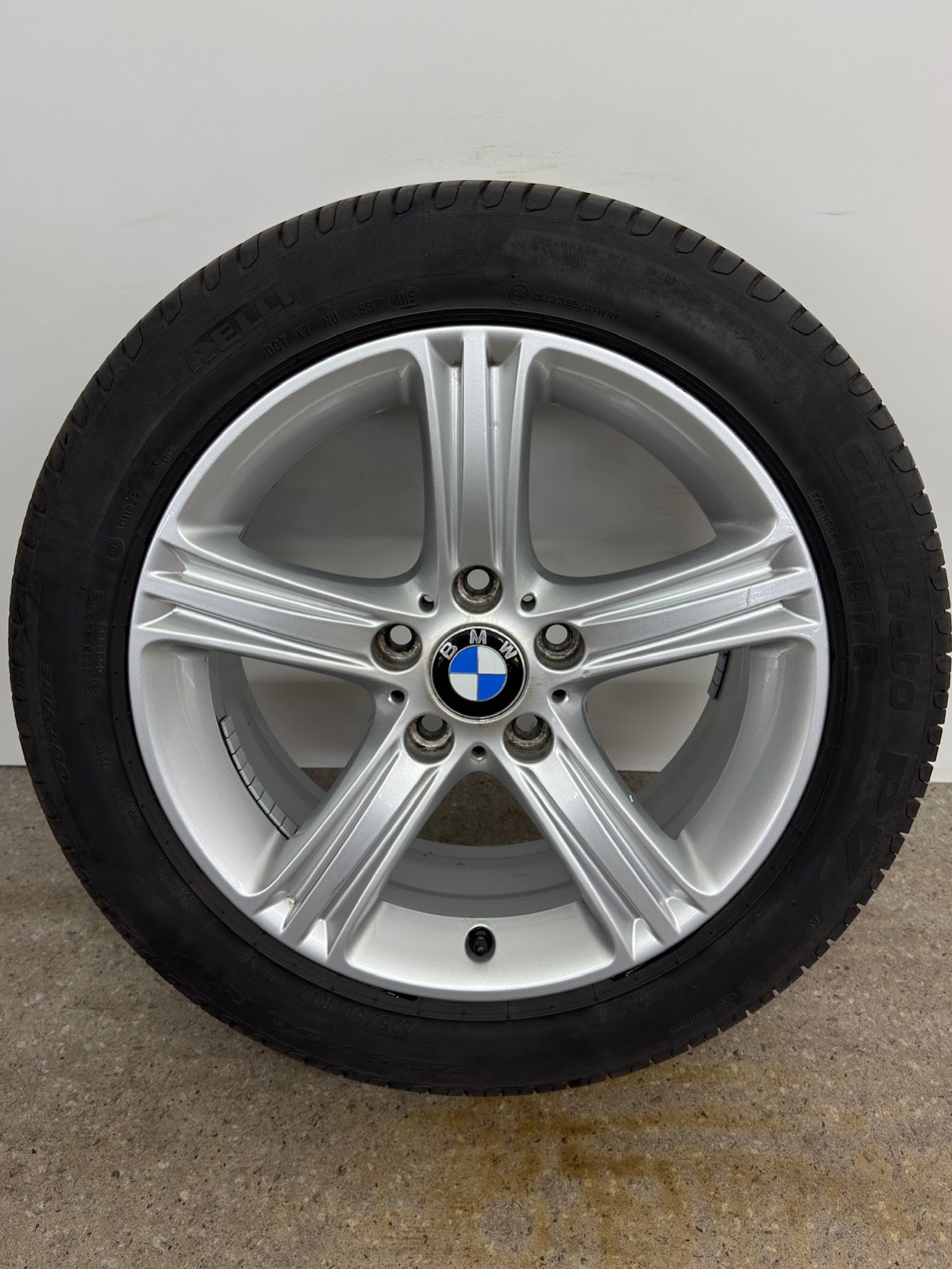 Original BMW 3er F30 F31 4er F32 F33 F36 Sty. 393 17 Zoll Felgen Alufelgen 6796242 Styling Silber 7,5x17 ET37 IS37 Limousine Cabrio Coupé RDKS RSC Felgensatz REIFEN NUR TRANSPORTSCHUTZ