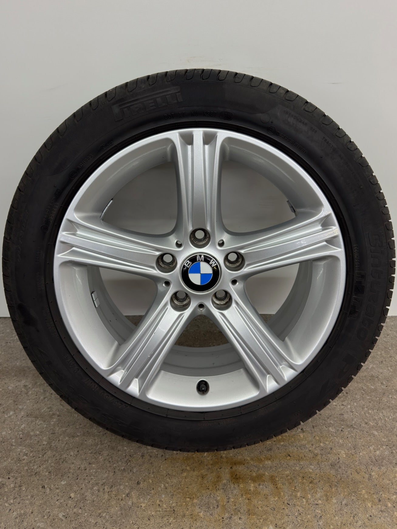Original BMW 3er F30 F31 4er F32 F33 F36 Sty. 393 17 Zoll Felgen Alufelgen 6796242 Styling Silber 7,5x17 ET37 IS37 Limousine Cabrio Coupé RDKS RSC Felgensatz REIFEN NUR TRANSPORTSCHUTZ