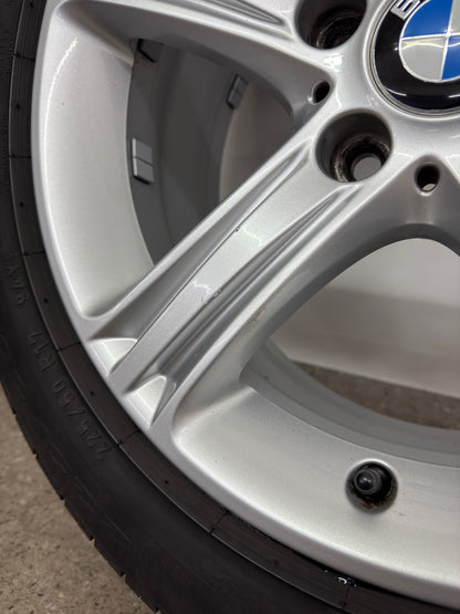 Original BMW 3er F30 F31 4er F32 F33 F36 Sty. 393 17 Zoll Felgen Alufelgen 6796242 Styling Silber 7,5x17 ET37 IS37 Limousine Cabrio Coupé RDKS RSC Felgensatz REIFEN NUR TRANSPORTSCHUTZ